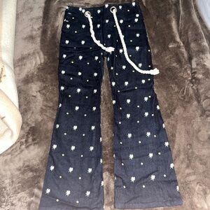 Flower power belted flare jeans 30